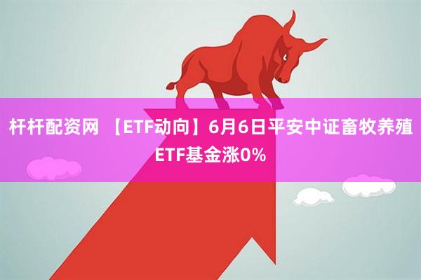 杆杆配资网 【ETF动向】6月6日平安中证畜牧养殖ETF基金涨0%
